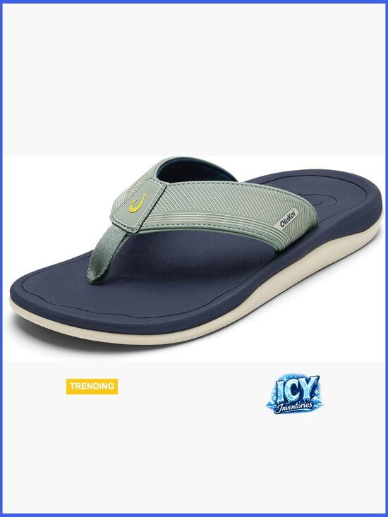 Water-Friendly Flip-Flop Sandals with Arch Support, Superior Traction for Beach main image 5